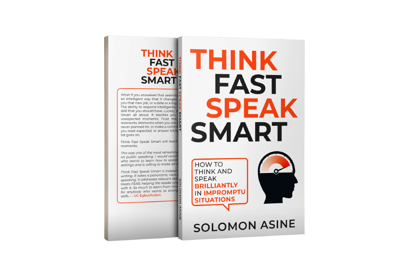 Think Fast Speak Smart Book Front and Back 3D Image